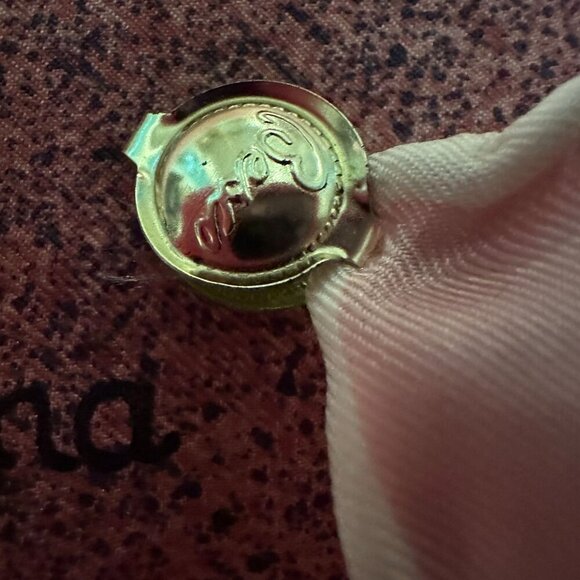 Vintage Tiziano Roma Silk Scarf Bessi Tag Italy Pink Gray Leaves 30in Square - Picture 13 of 16